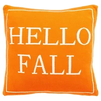 Orange Hello Fall Pillow