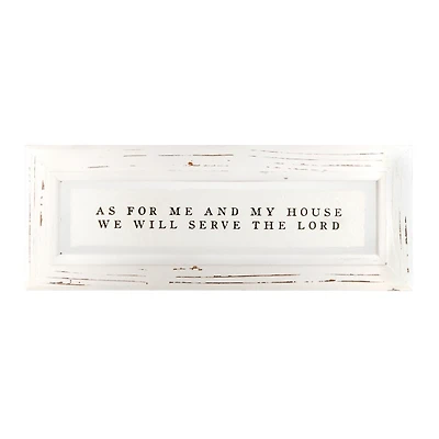 We Will Serve the Lord Wall Plaque