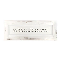 We Will Serve the Lord Wall Plaque