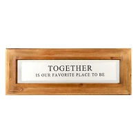 Our Favorite Place to Be Wall Plaque