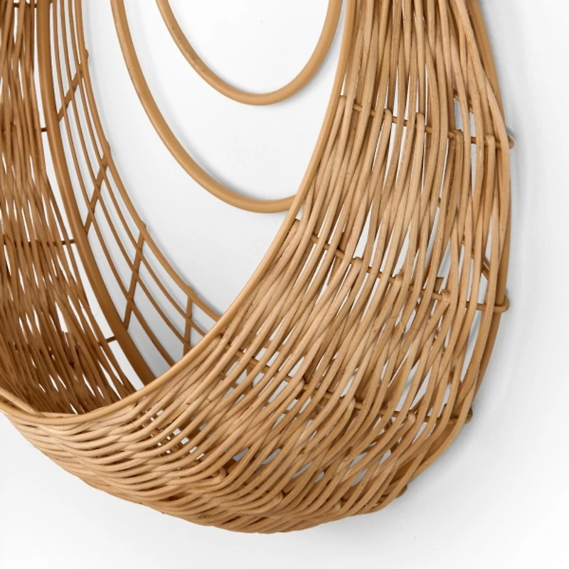 Wicker Wall Baskets, Set of 2