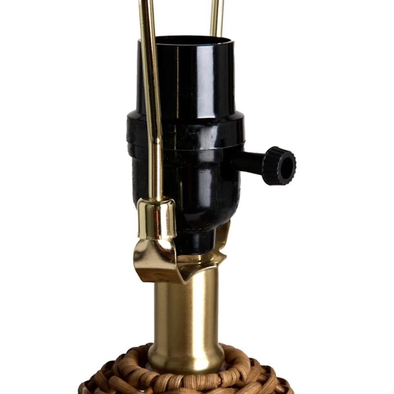 Natural Rattan Ginger Jar Table Lamp