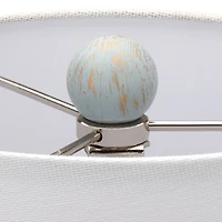 Distressed Light Blue Buffet Lamp