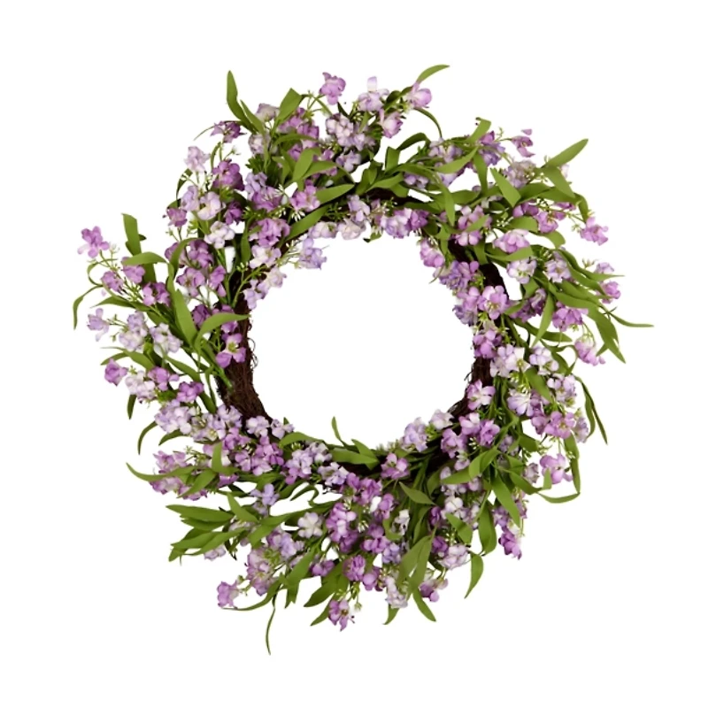 Purple Wildflower Wreath
