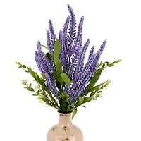 Purple Heather & Greenery Bush