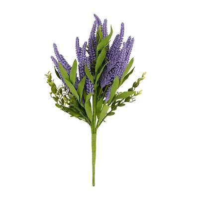 Purple Heather & Greenery Bush