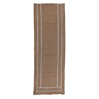 Neutral Waffle Woven Table Runner