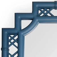 Brenley Blue Lattice Wall Mirror