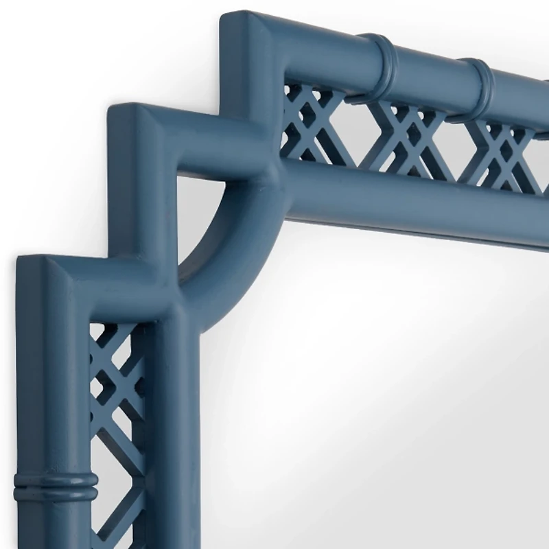 Brenley Blue Lattice Wall Mirror