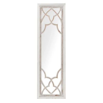 Jessica Whitewashed Panel Wall Mirror
