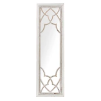 Jessica Whitewashed Panel Wall Mirror