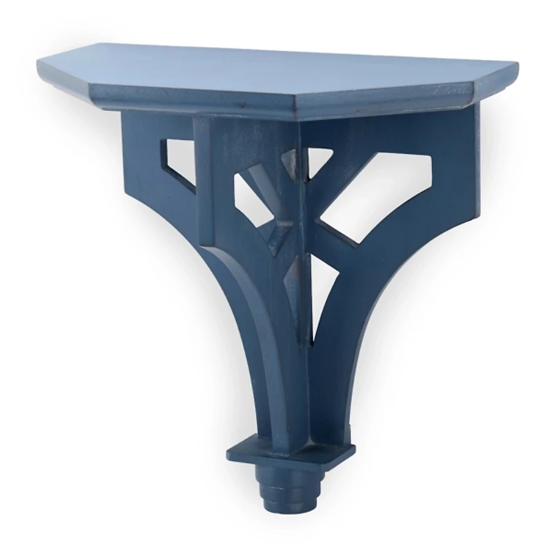 Carved Wood Wall Shelf