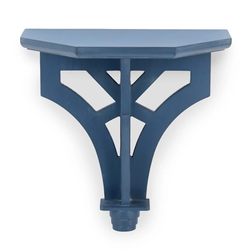 Carved Wood Wall Shelf