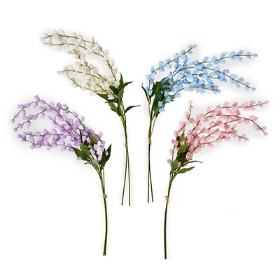 Multicolor Lily of the Valley Stems, Set of 4