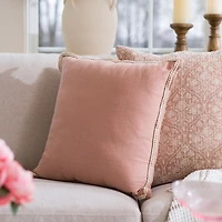 Blush Grace Linen Pillow