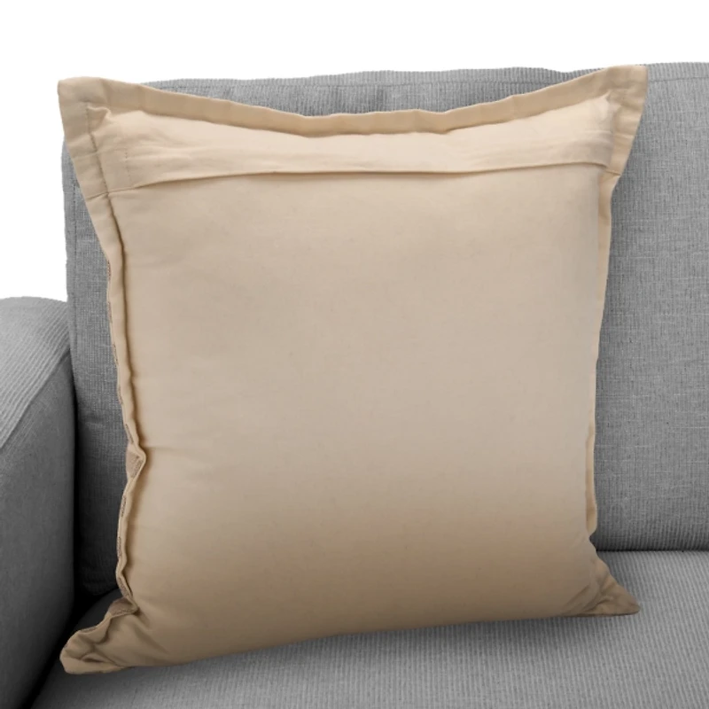 Brown and Tan Gingham Pillow