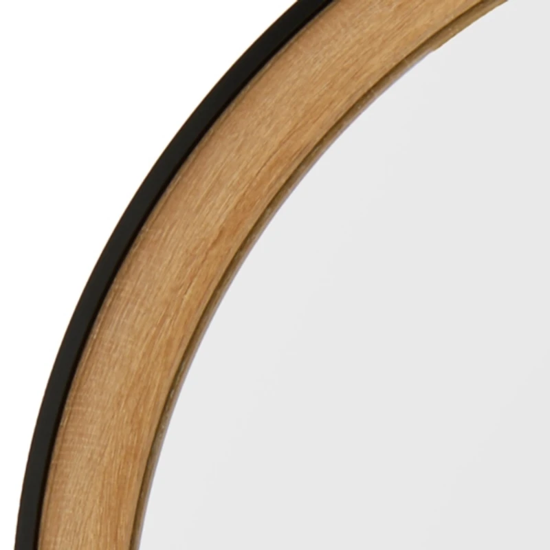 Black and Brown Arched Wall Mirror