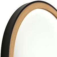 Black and Brown Arched Wall Mirror