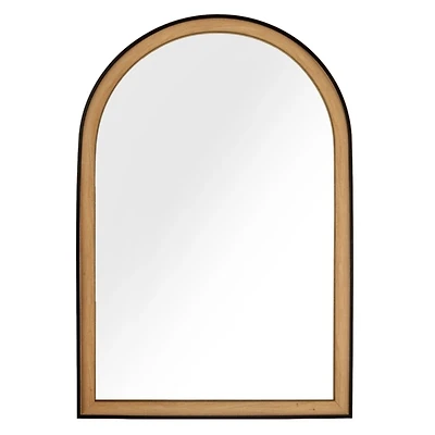 Black and Brown Arched Wall Mirror