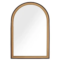Black and Brown Arched Wall Mirror