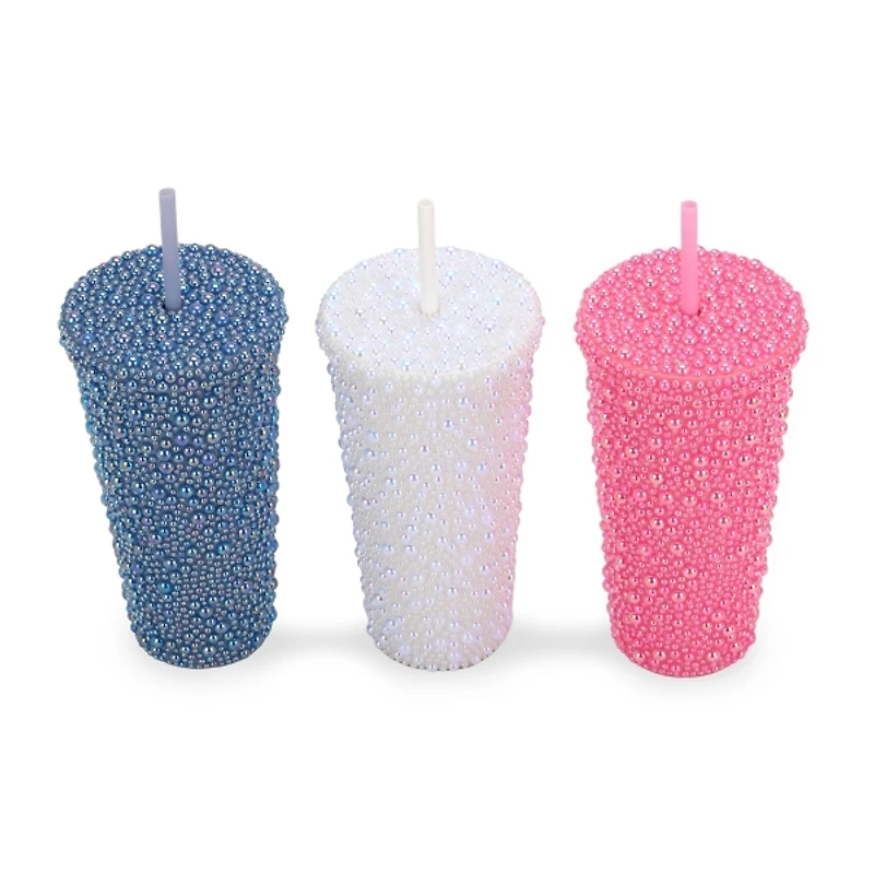 Pearl Plastic Double Wall 20 oz Tumblers
