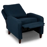 Navy Upholstered Dalton Recliner