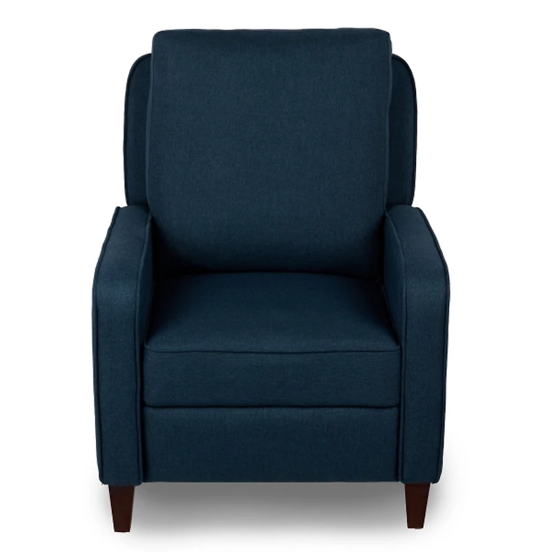 Navy Upholstered Dalton Recliner