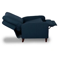 Navy Upholstered Dalton Recliner