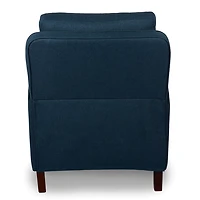 Navy Upholstered Dalton Recliner