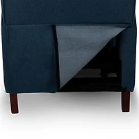 Navy Upholstered Dalton Recliner