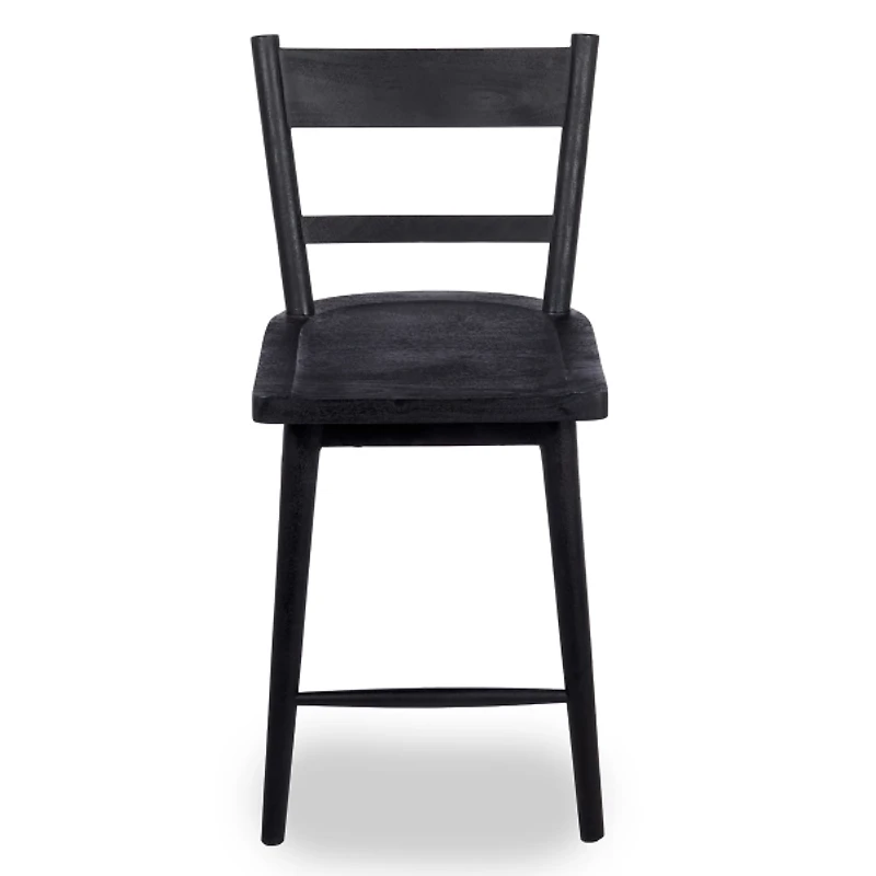 Willow Black Wood Counter Stool