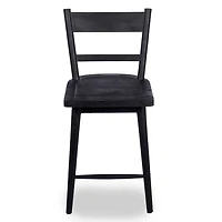 Willow Black Wood Counter Stool