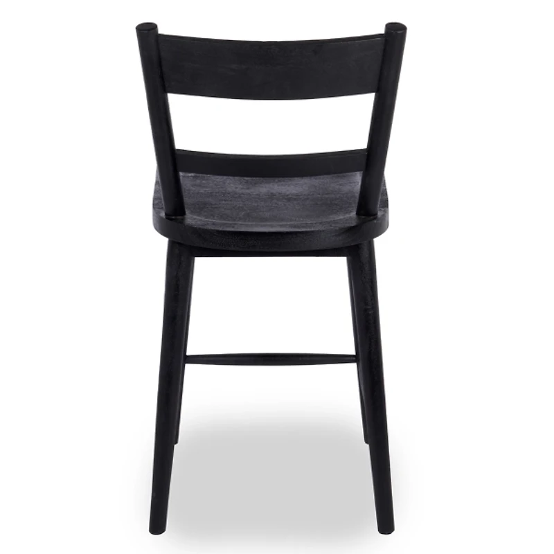 Willow Black Wood Counter Stool