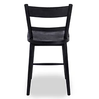 Willow Black Wood Counter Stool