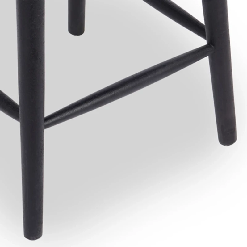 Willow Black Wood Counter Stool