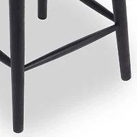 Willow Black Wood Counter Stool