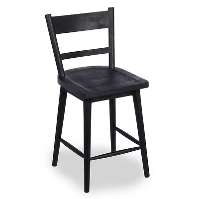 Willow Black Wood Counter Stool