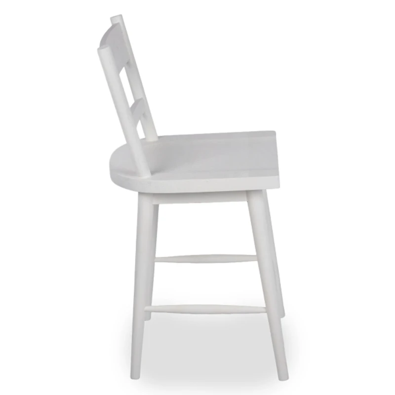 Willow Ivory Wood Counter Stool