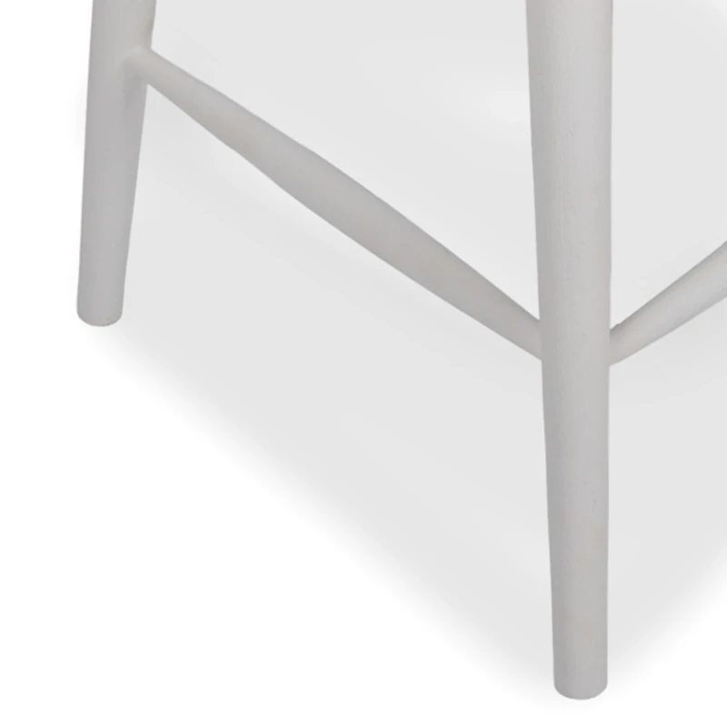 Willow Ivory Wood Counter Stool