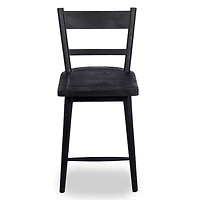 Willow Black Wood Counter Stools, Set of 2