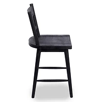 Willow Black Wood Counter Stools, Set of 2