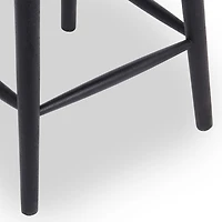Willow Black Wood Counter Stools, Set of 2