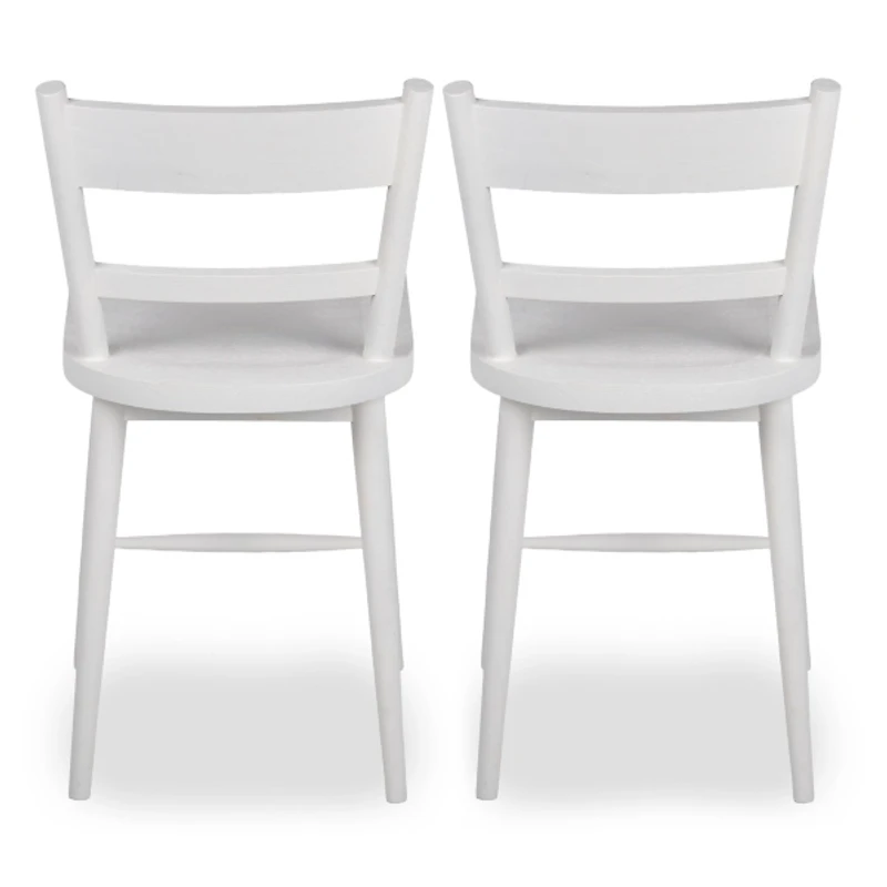 Willow Ivory Wood Counter Stools, Set of 2