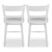 Willow Ivory Wood Counter Stools, Set of 2