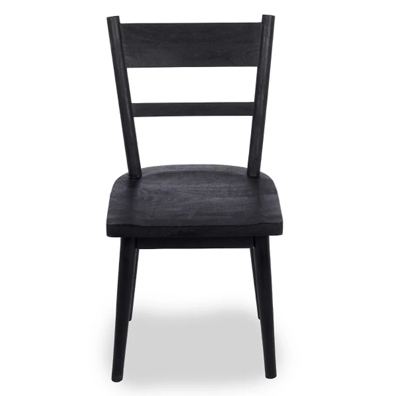 Willow Black Wood Dining Chairs, Set of 2