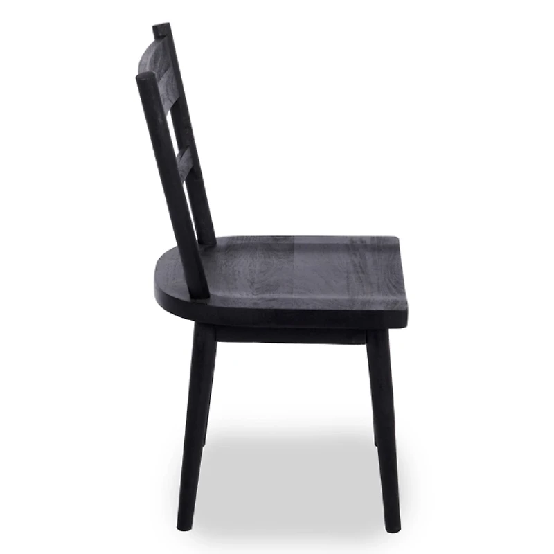 Willow Black Wood Dining Chairs, Set of 2