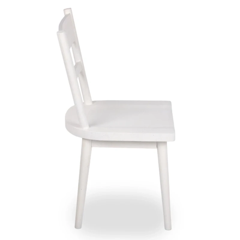 Willow Ivory Wood Dining Chairs, Set of 2