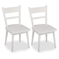 Willow Ivory Wood Dining Chairs, Set of 2