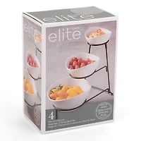 Gibson Gracious Dining 3 Tier Bowl Server Set