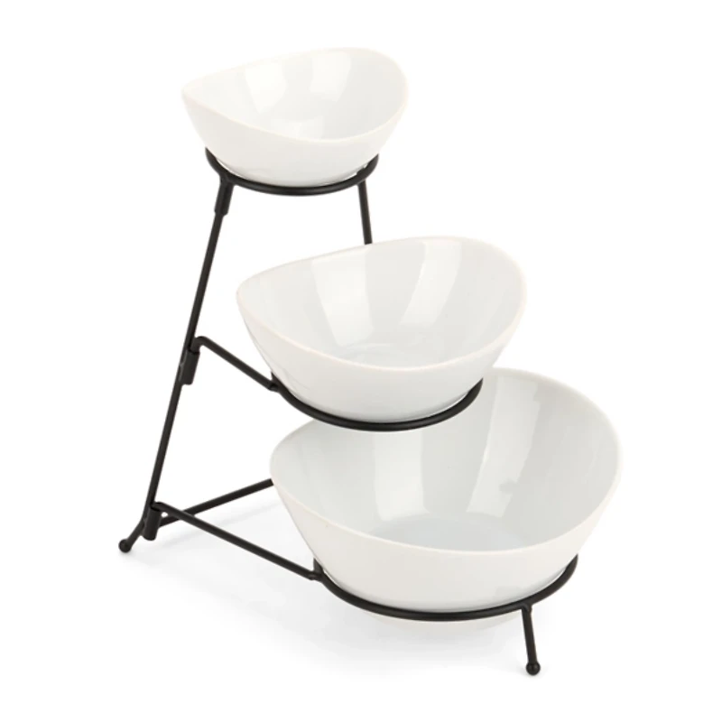 Gibson Gracious Dining 3 Tier Bowl Server Set